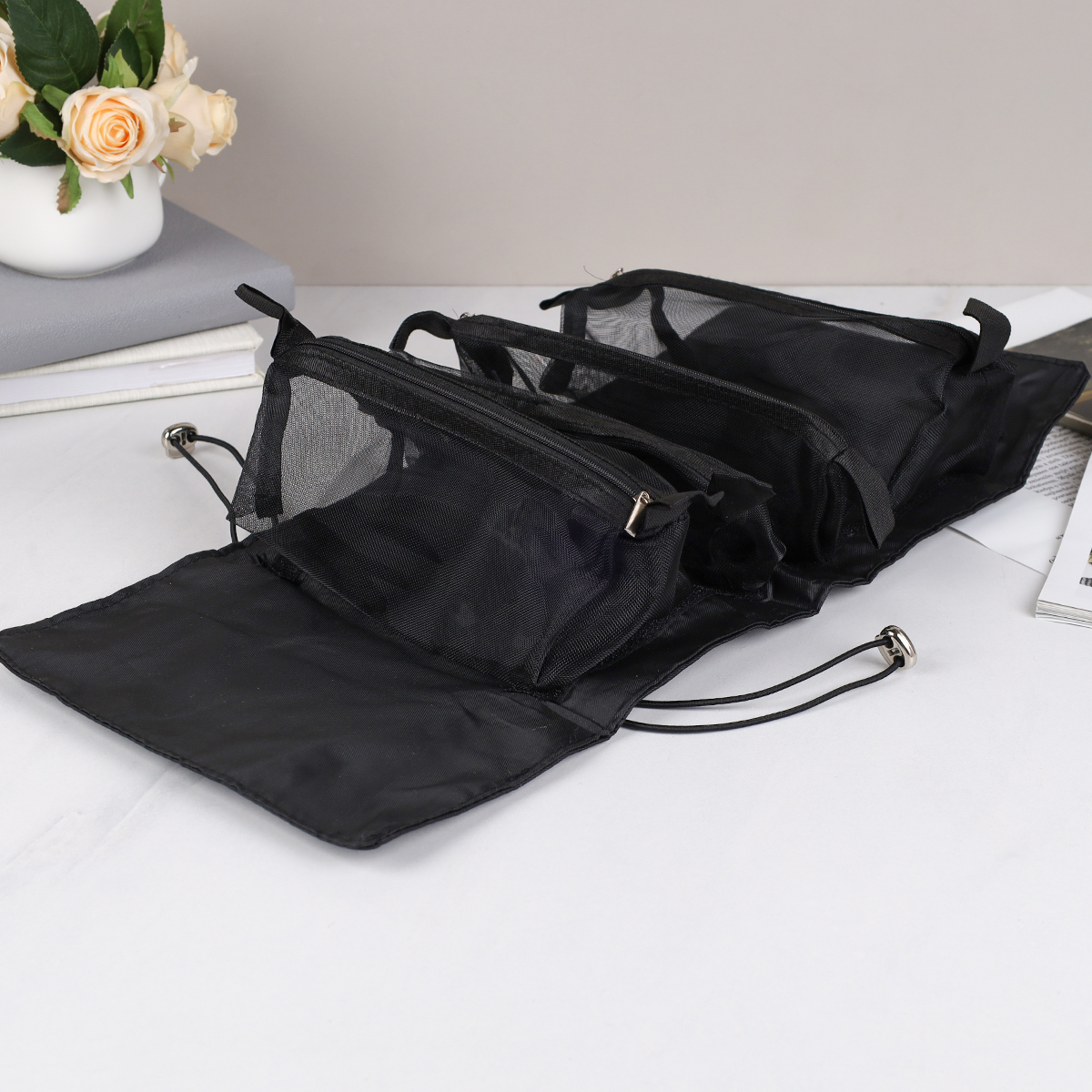 Косметичка 22х53 см черная / XN-022BL /уп 150/