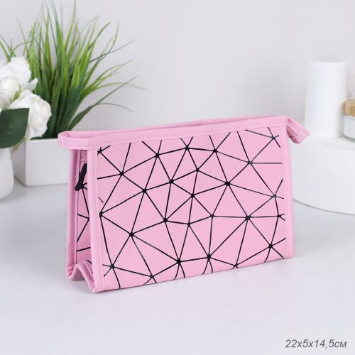 Косметичка 22х14,5х5 см / GENA-28 / розовая 690491