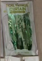 Дождь занавес 100x200 см светло зеленый / NGA-20 /уп 10/300/для фотозоны на клейкой ленте