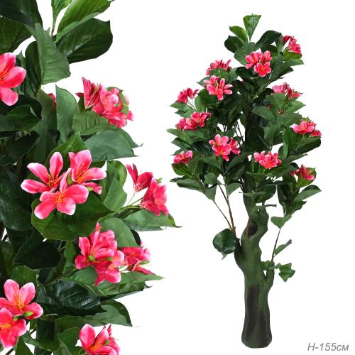 Дерево искусственное Цветы 155 см / 5070# /уп 12/17 цветов