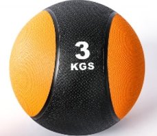 Мяч для кроссфита Woohooo Iron / WI3BL / 3кг / наполнитель песок / оранжевый