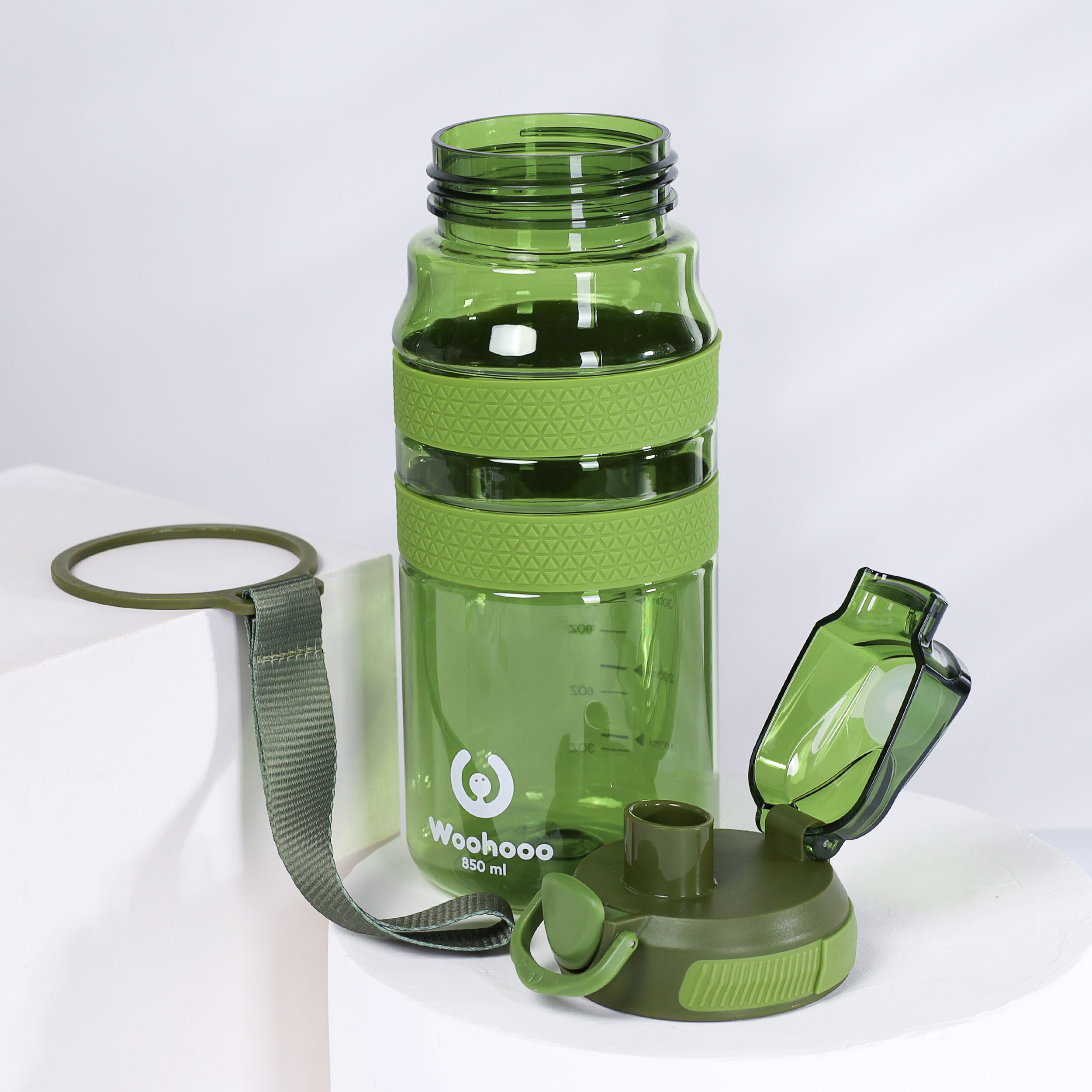 Бутылка для воды Вуухууу-Woohooo 850 ml / Пищевой PP / Зеленый / уп 60 / АКЦИЯ