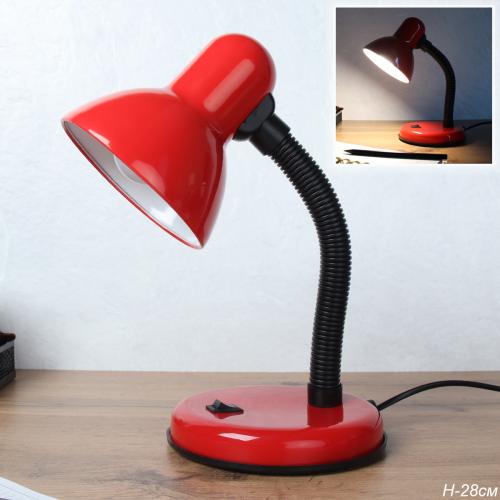 Светильник настольный 28 см красный / 203B-3 / Ex27 /уп 45/