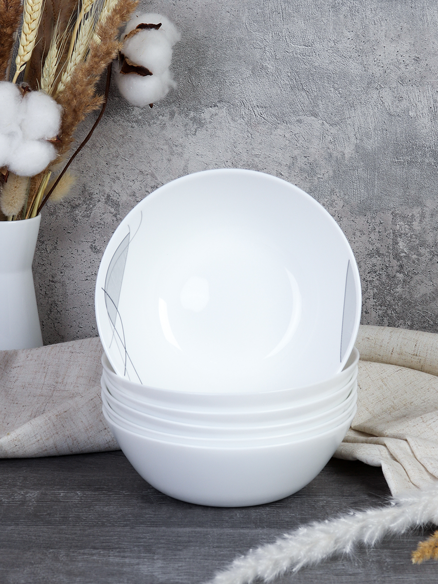 Набор суповых тарелок 6 штук 600 мл 152 мм / LYGW60 (2029) /уп 12/  Абстракция Волны