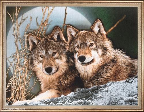 Картина гобелен 60х80 Волки / D029 /KS4020-3/