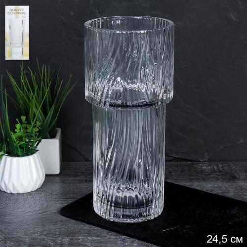 Ваза для цветов 24,5 см / V200325-2 /уп 12/ подарочная упаковка