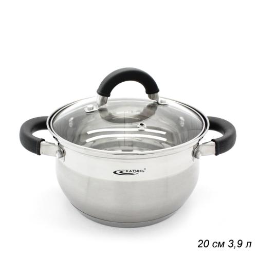 Кастрюля 3,9 л Ирида / КТ08-D-20 /уп 4/ 