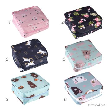 Косметичка 12x12 см ЛИМОН / IU-12 /уп 300/ 708136