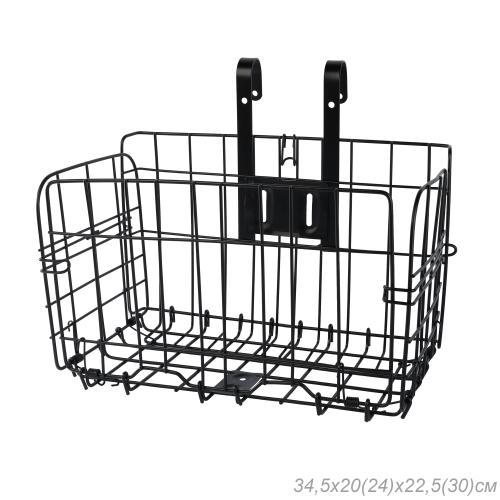 Корзина для велосипеда складная черная. / 1DVMI-11 / уп 30