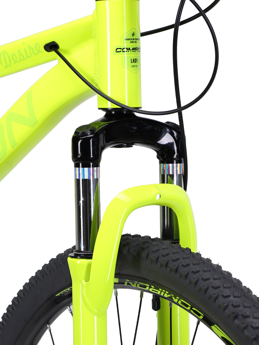 Велосипед 27,5" рама 17" 1х10sp COMIRON DESIRE зелёный лайм