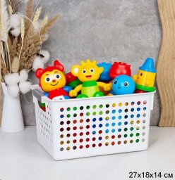 Ящик для хранения прямоугольный 27х18х8,5 см / FK2718 /уп 60/