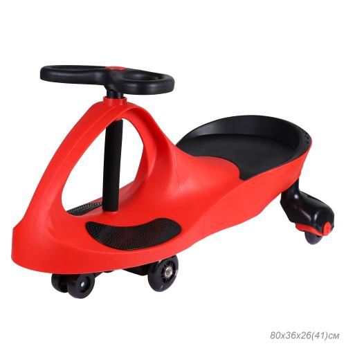 Толокар COMIRON QT-8097 / светящиеся PU колеса 80 мм / Kрасный / уп5