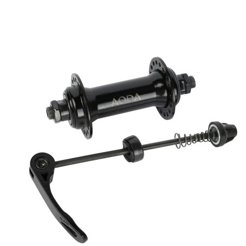 Передняя ступица, 100мм, V-brake, 36 отверстий, шариковый подшипник, сталь, эксцентрик, /AO-FR36/черный/ уп 5