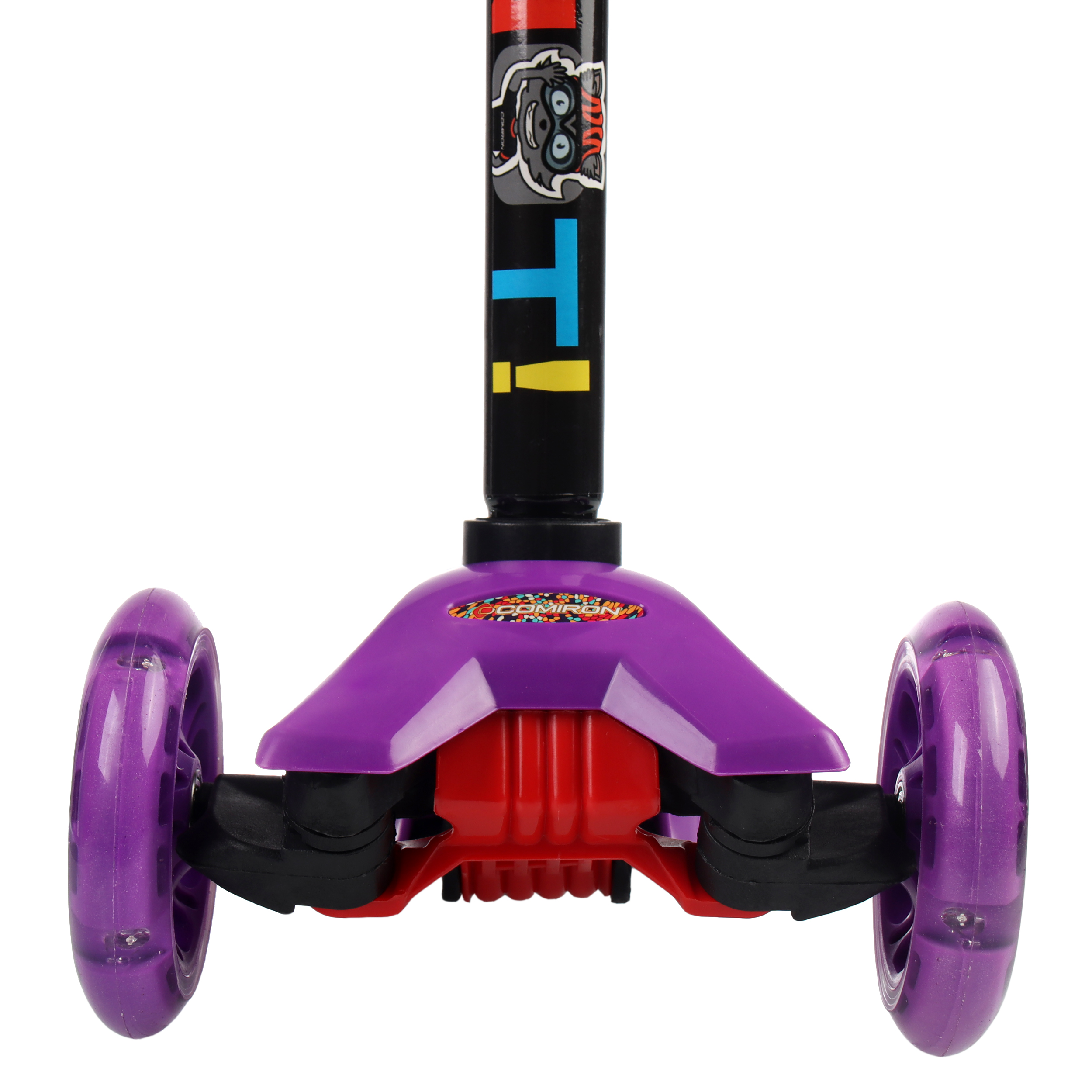 Самокат трехколесный от 3-х лет Yeenot Kids GT4108, до 50кг, вес 2.3кг, свет. колёса PU 116мм ABEC7, фиолетовый, БК/уп10/ АКЦИЯ!