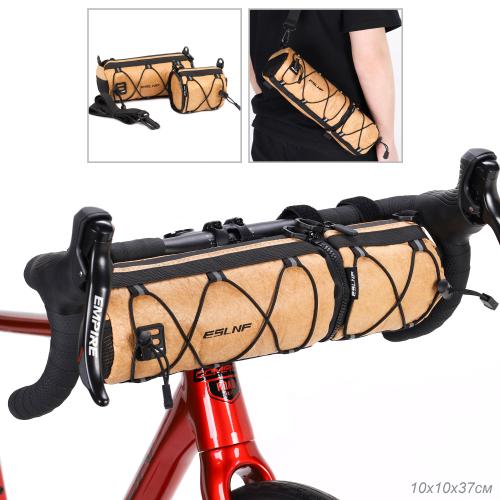 Сумка велосипедная на руль ESLNF корпус на молнии, материал Dupont Paper, крепление velcro, Вес 239гр, /уп 30/