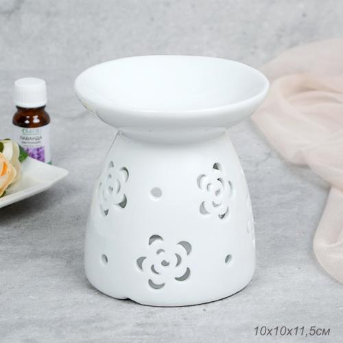 Аромалампа белая 10 см / XL-0014 /уп 48/