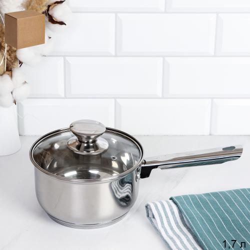 Ковш 1,7 л, Аванта / LB-1106-8B-1,7 /уп 1/ индукция/ Гофрокороб/ КИСИГА/KISIGA