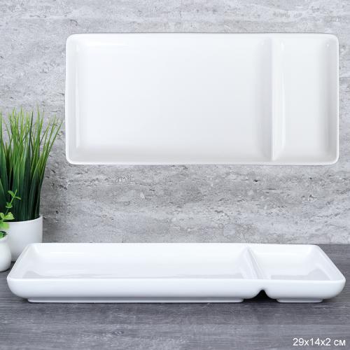 Блюдо менажница 2 секции 29 см / NBV-415 /уп 24/