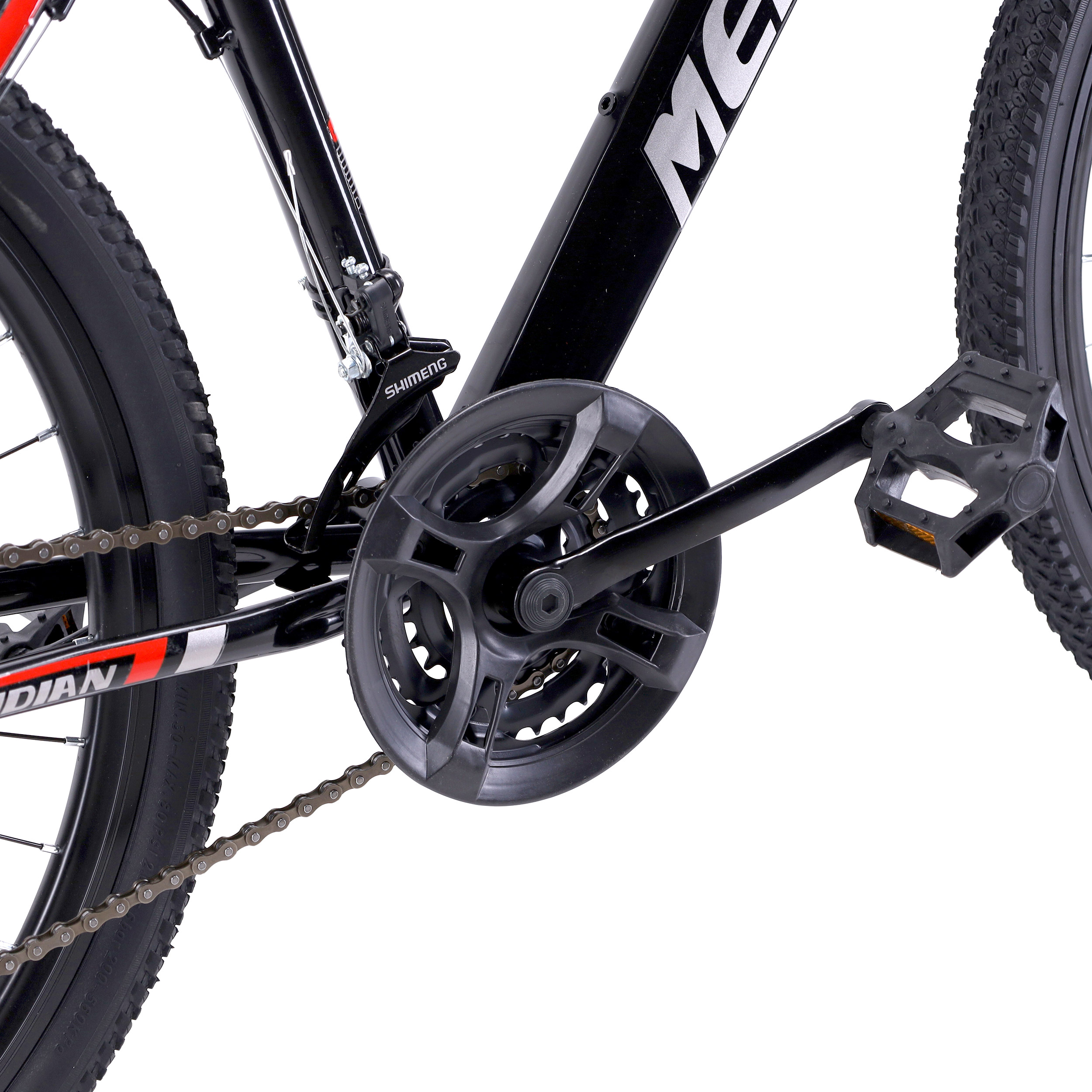 Велосипед горный MERIDIAN MOUNTAIN I 26-17" 21S DISC BRAKE цвет: чёрный-красный