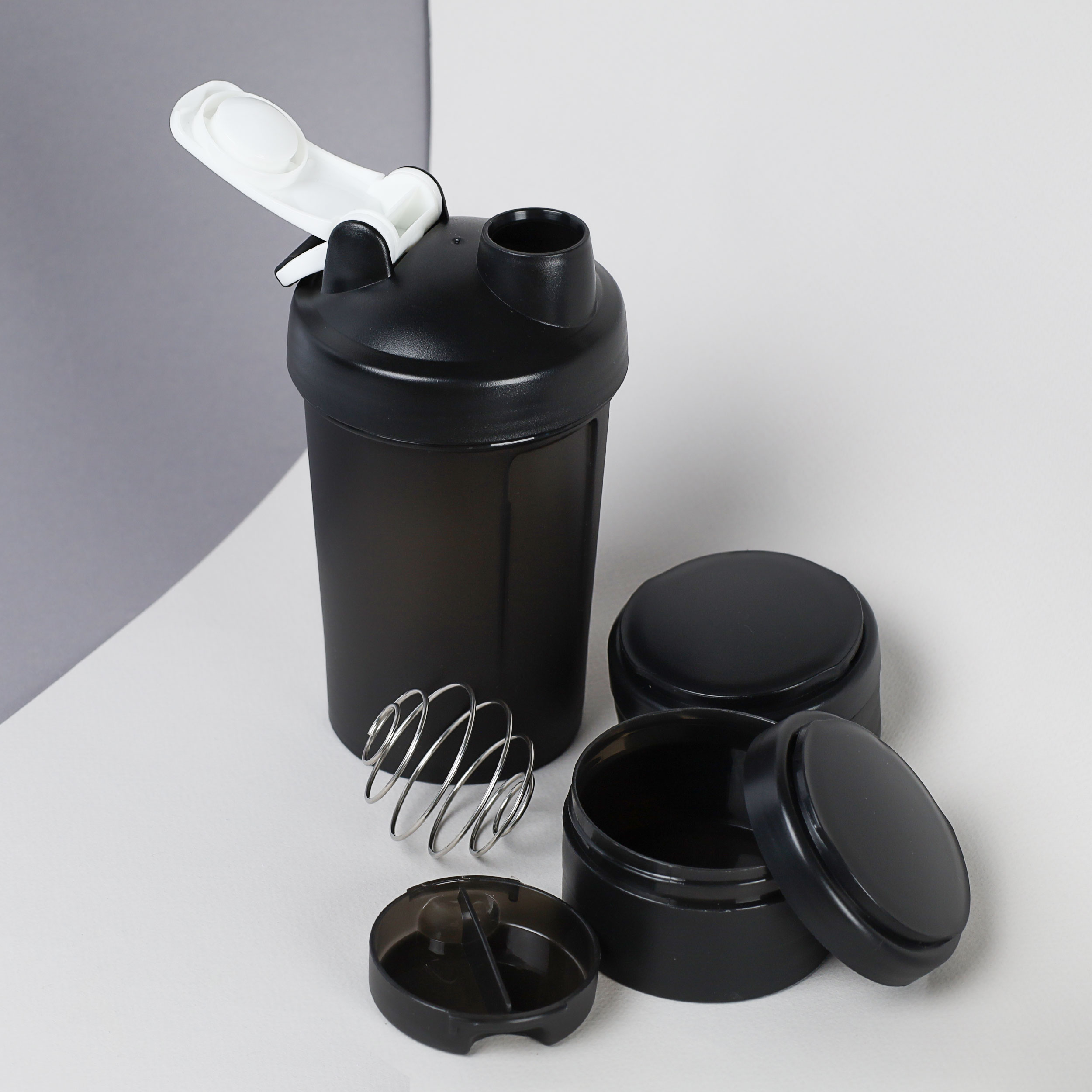 Бутылка/Шейкер MET-Rx SHS-450 чёрная, для спортивного питания 450ML/уп50