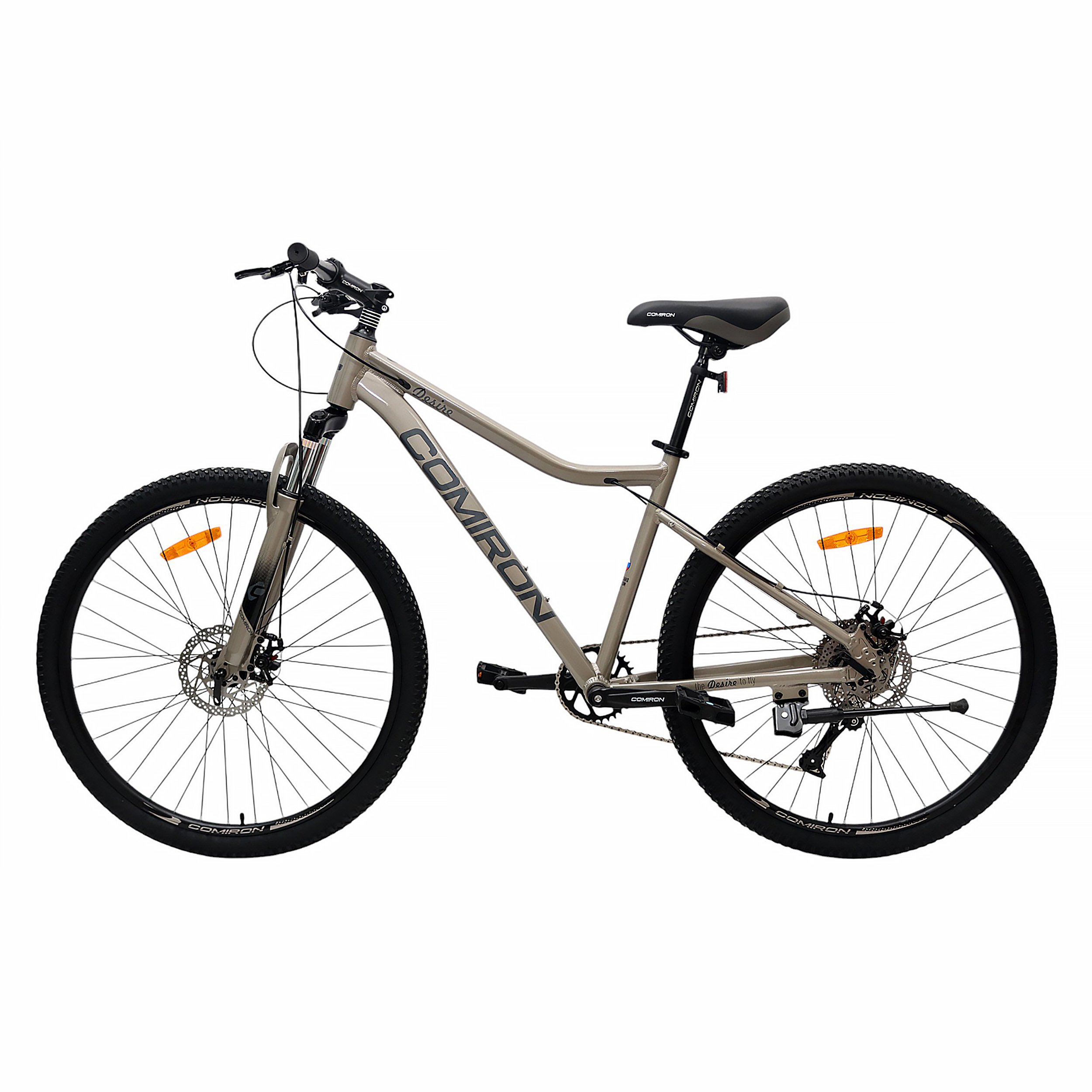 Велосипед 27,5" рама 17" 1x10sp COMIRON DESIRE серый тёплый