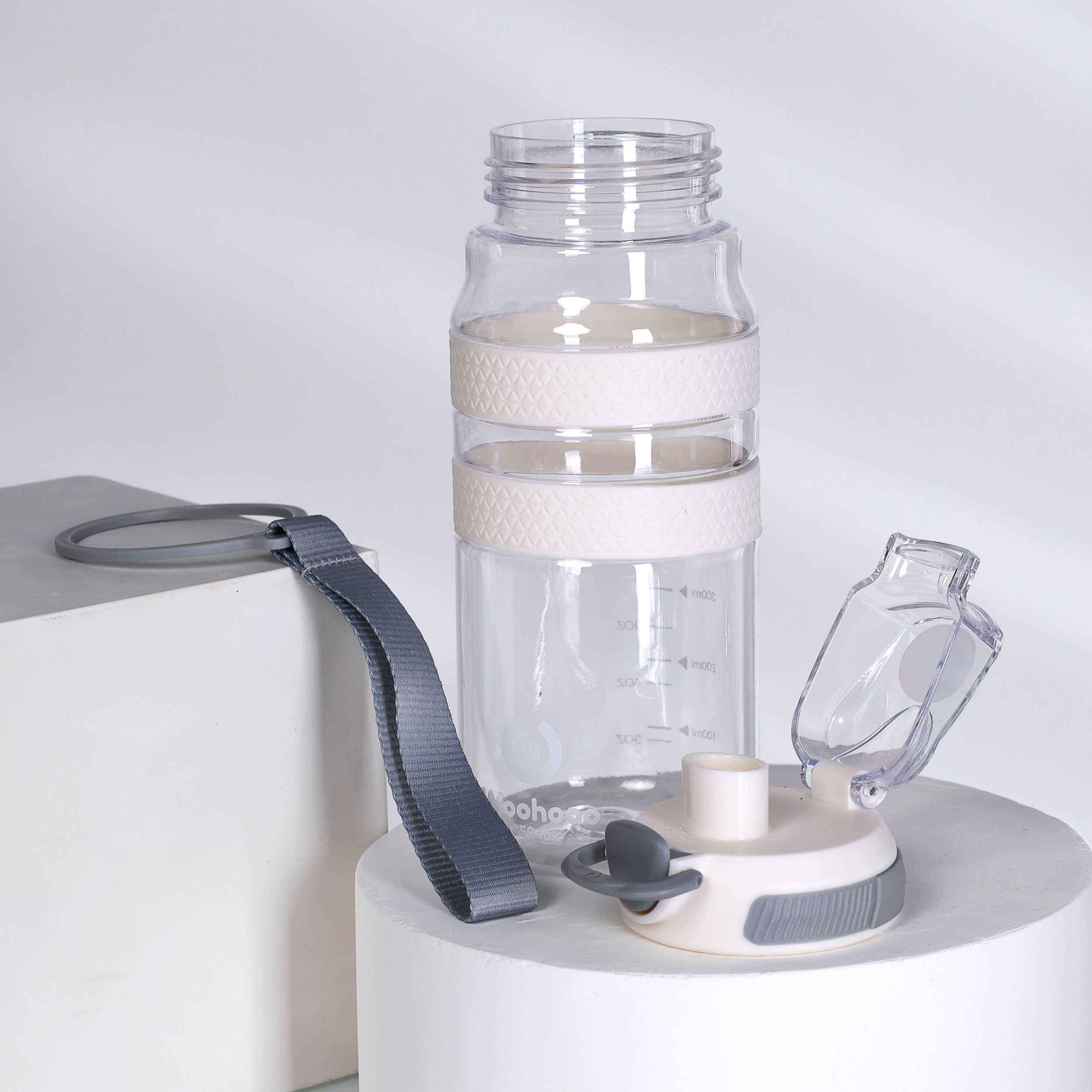 Бутылка для воды Вуухууу-Woohooo 850 ml / Пищевой PP / Белый / уп 60 / АКЦИЯ