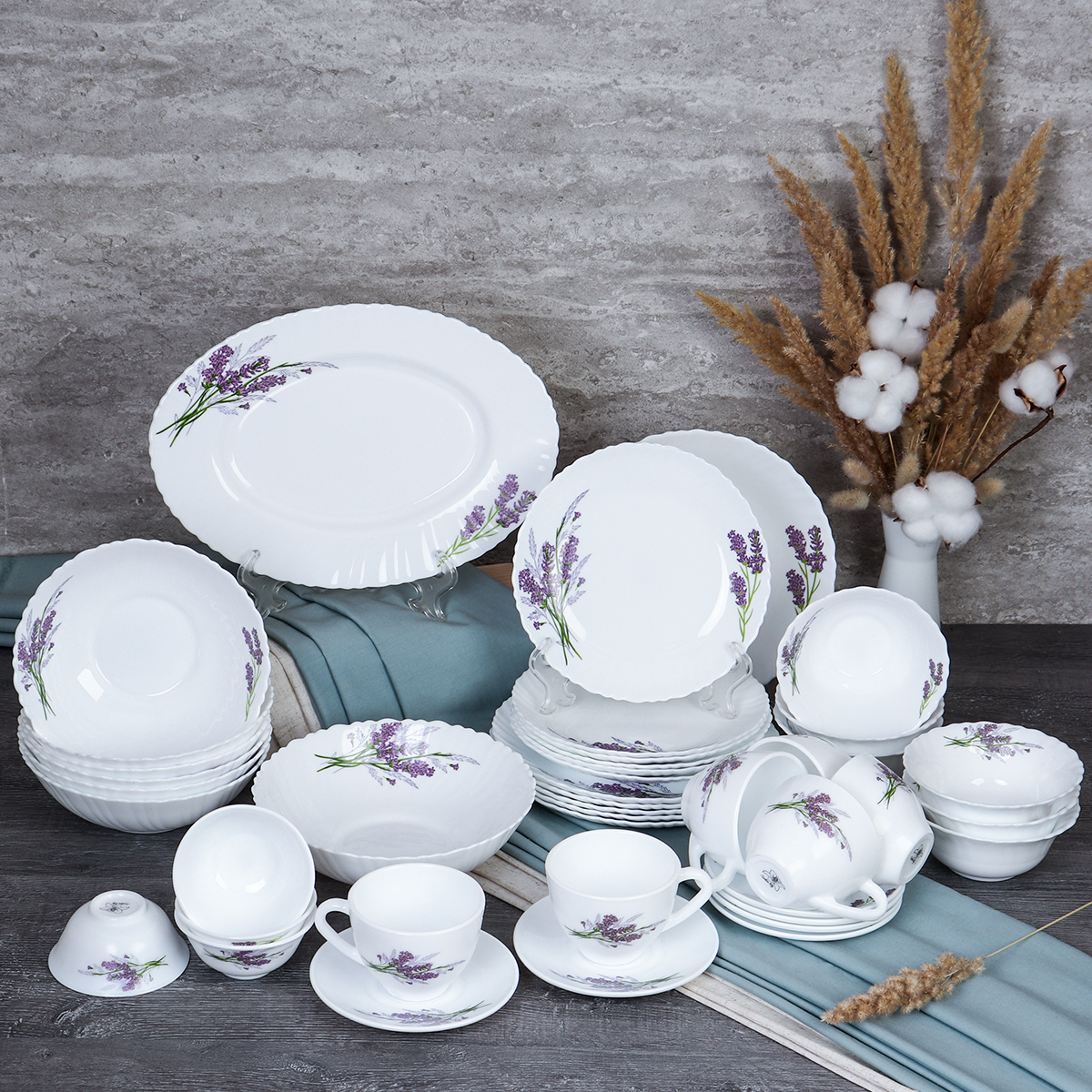 Столовый набор 42 предмета / 42/LHP (7131-2) /уп 2/ Букет лаванды