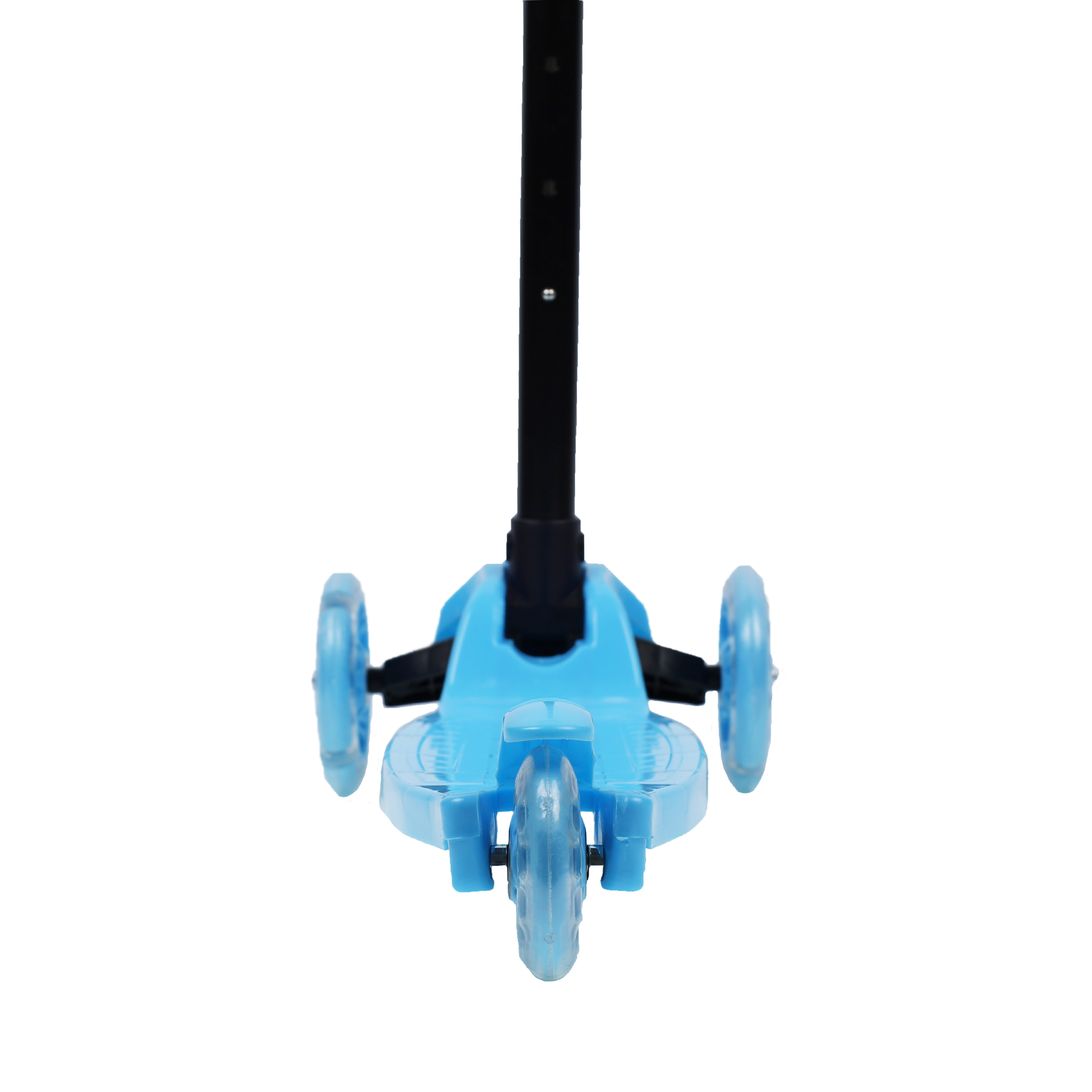 Самокат трехколесный облегчённый для детей от 3-х лет Yeenot GT105, нагрузка до25кг, вес 1,2кг, светящиеся колёса 110мм, цвет синий БК/уп13