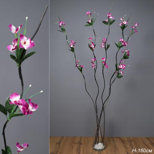 Сухоцвет набор 5 штук 160 см СИРЕНЕВЫЕ цветы / 39-3 /уп 160/641066