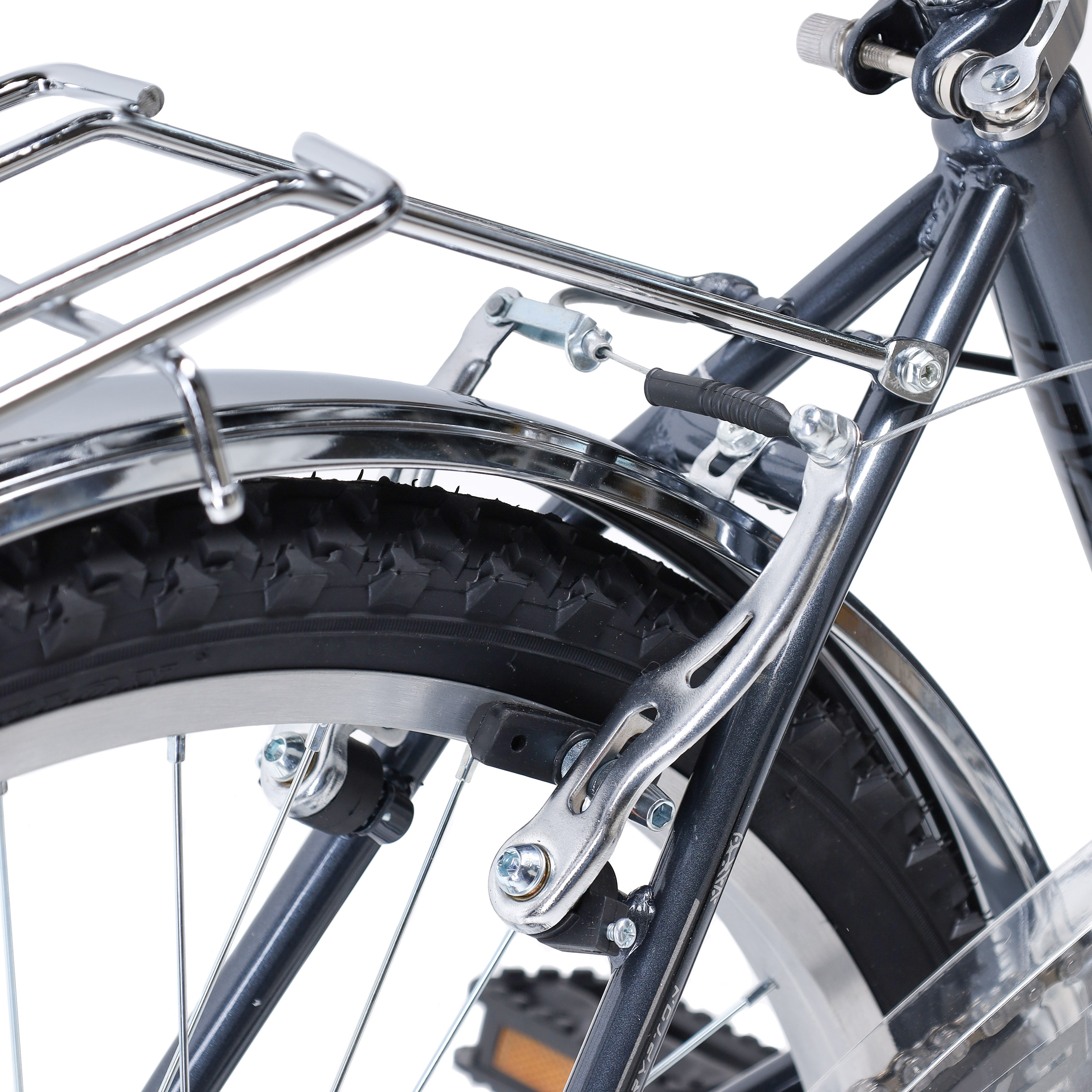 Велосипед 24" рама 14" 7sp KRYPTON ТОБОЛ складной серый