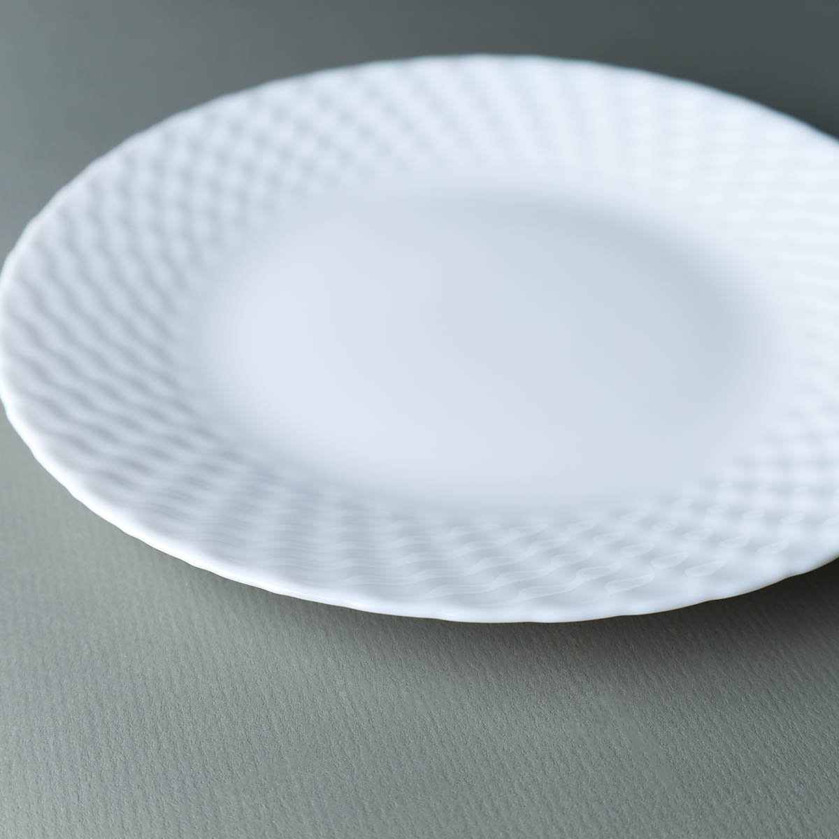 Набор тарелок 6 штук 190 мм белая фактурная / WVP75Q (WHITE) /уп 12/ 