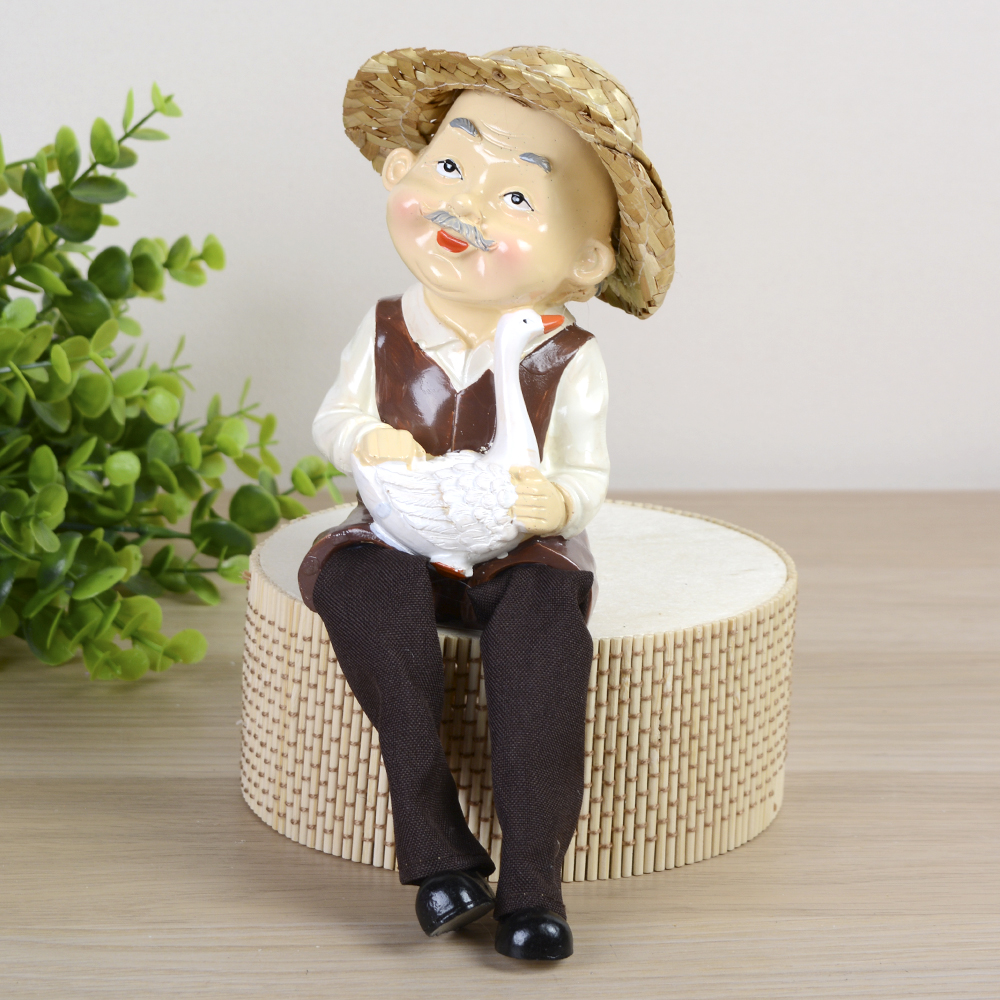 Фигурка Бабушка/Дедушка висячие ножки 2 штуки набор 13 см / 8642 /уп 48/