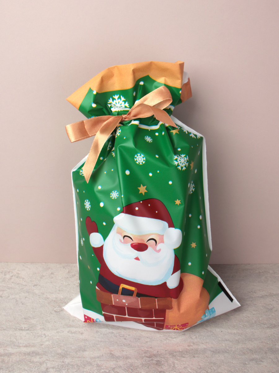 Мешочек подарочный набор 50 штук 23х34 см Новый год / YI2334-5 /уп 20/3 вида