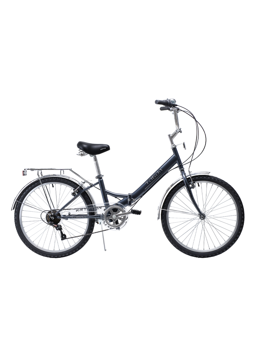 Велосипед 24" рама 14" 7sp KRYPTON ТОБОЛ складной серый