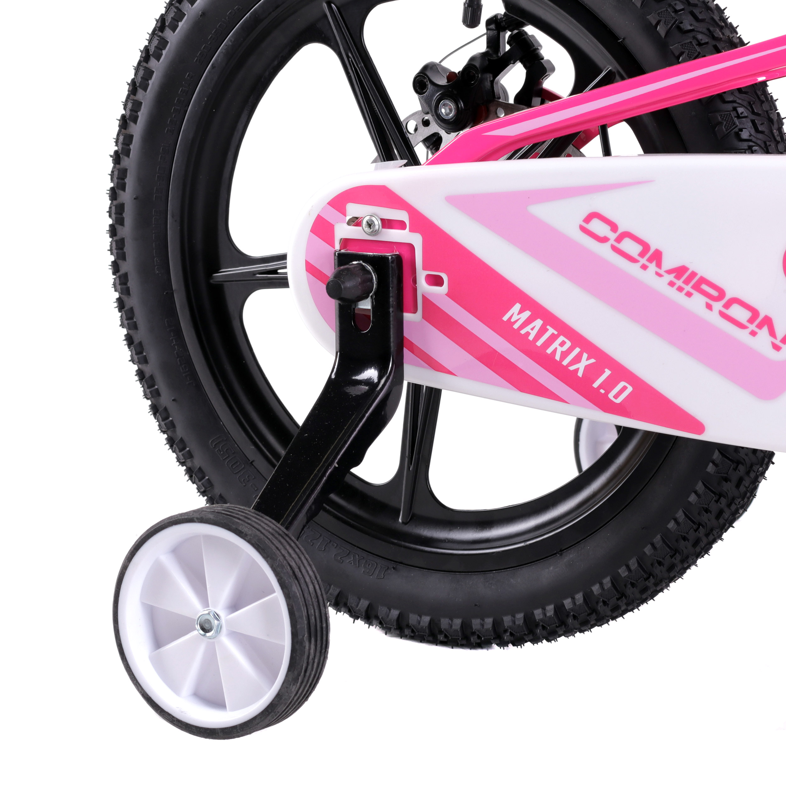 Велосипед 16" M16PW COMIRON MATRIX розовый-белый