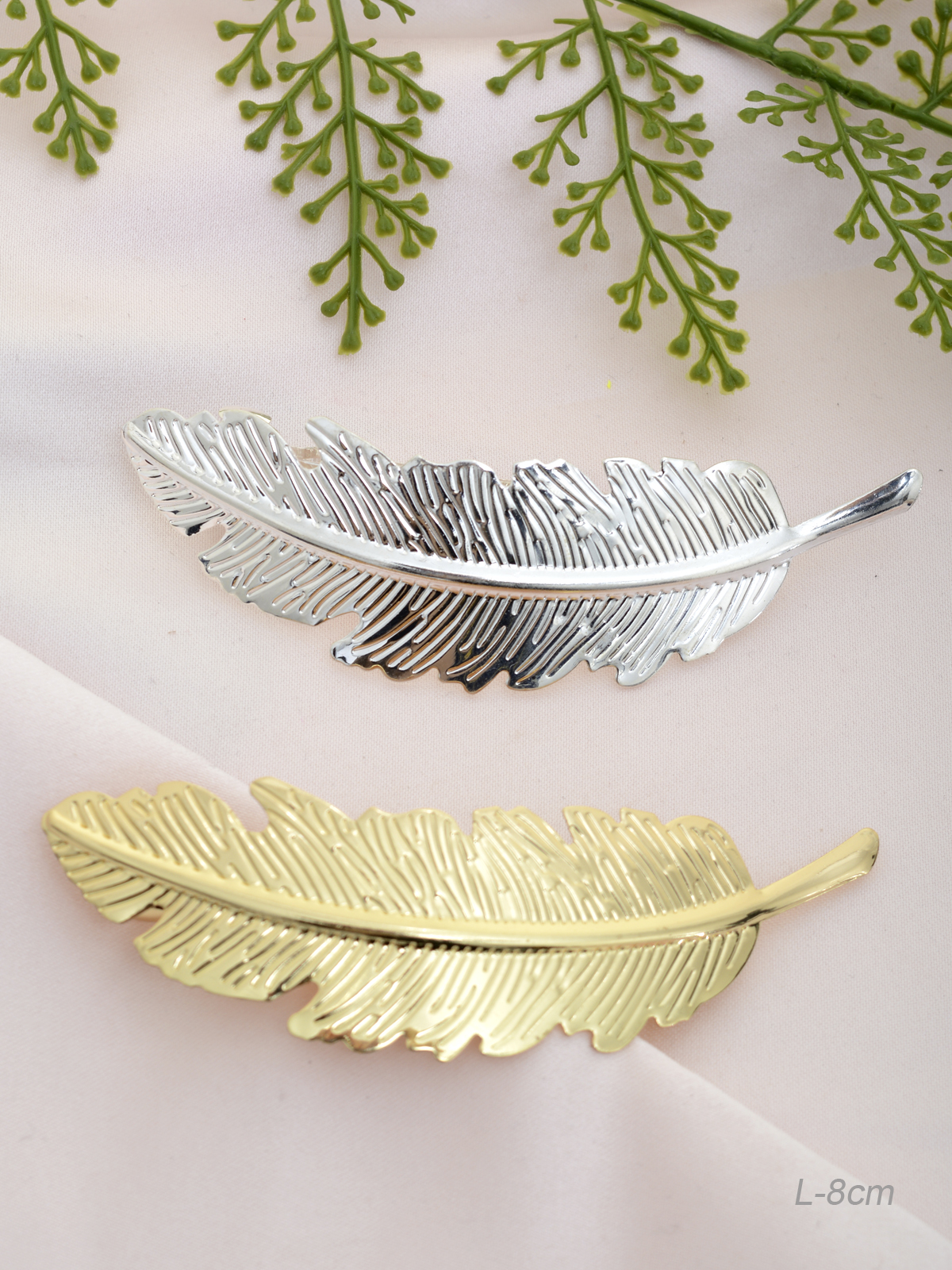 Заколка-автомат 8 см / GTJ-3 /уп 12/золото/металл