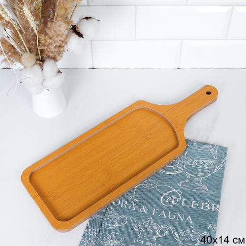 Блюдо сервировочное 14х40х1,3 см / DR1440 /уп 60/ дерево