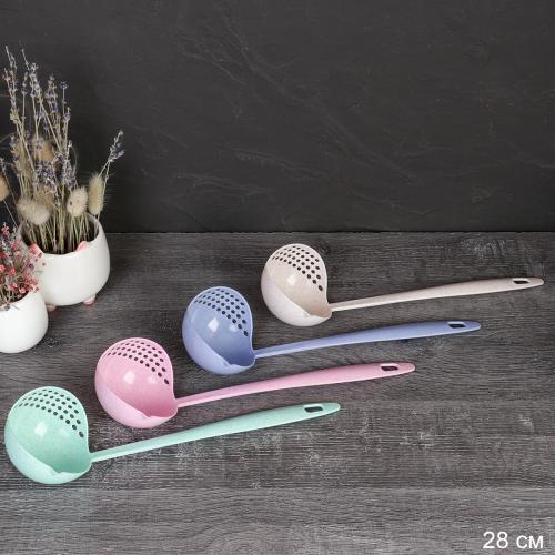 Половник шумовка 28 (21) см нейлон / ZS-512 /уп 200/ 28х20,5х7,5/ 0,025/ 693330/ *