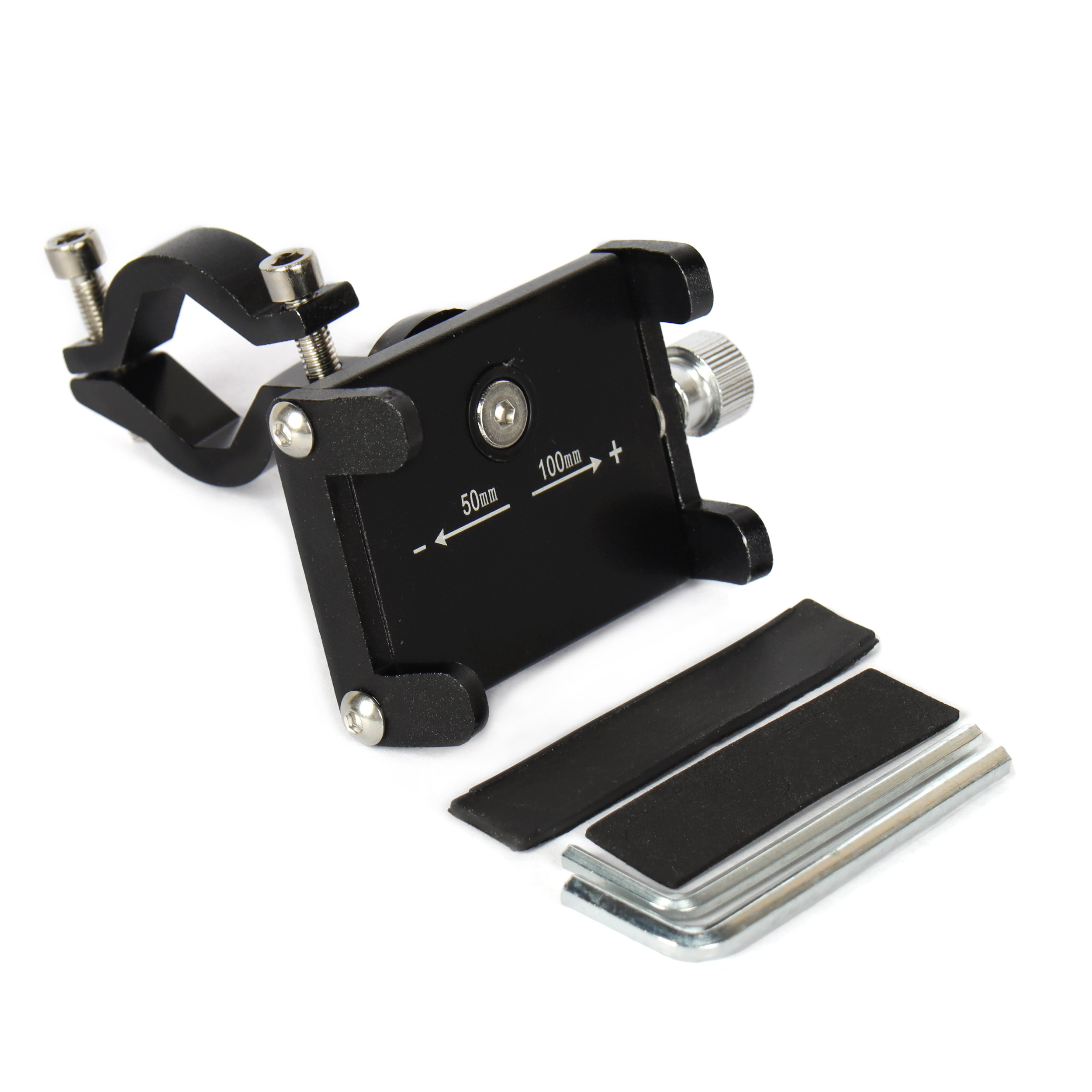 Держатель велосипедный для телефона. Цвет черный /уп 100/