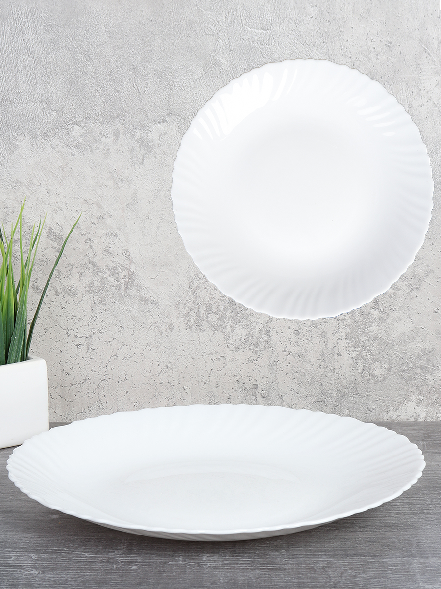 Тарелка обеденная 240 мм Классика белая / LHP-95 (WHITE) /уп 6/ 36/ 