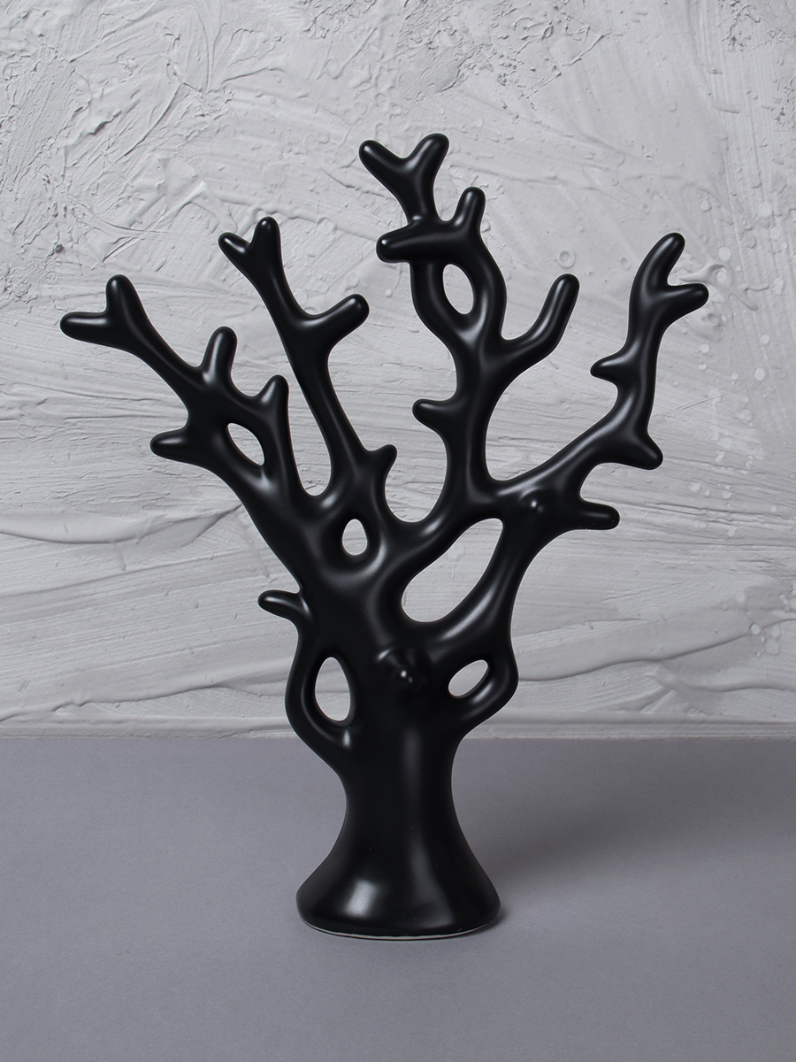Статуэтка Коралл 30 см черный / JIN-08 /уп 20/