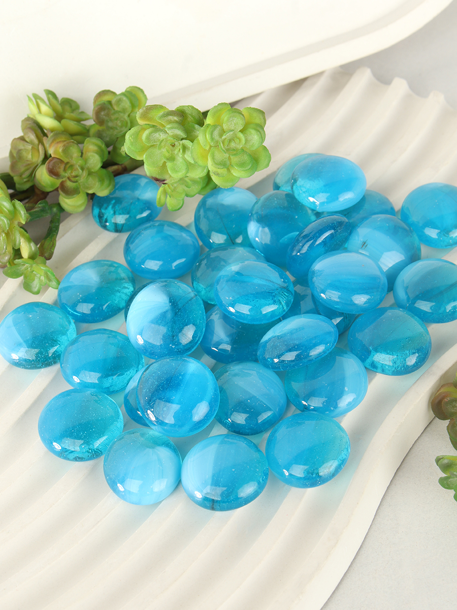 Декоративные камни 250г голубой / 7-219-B /уп 100/