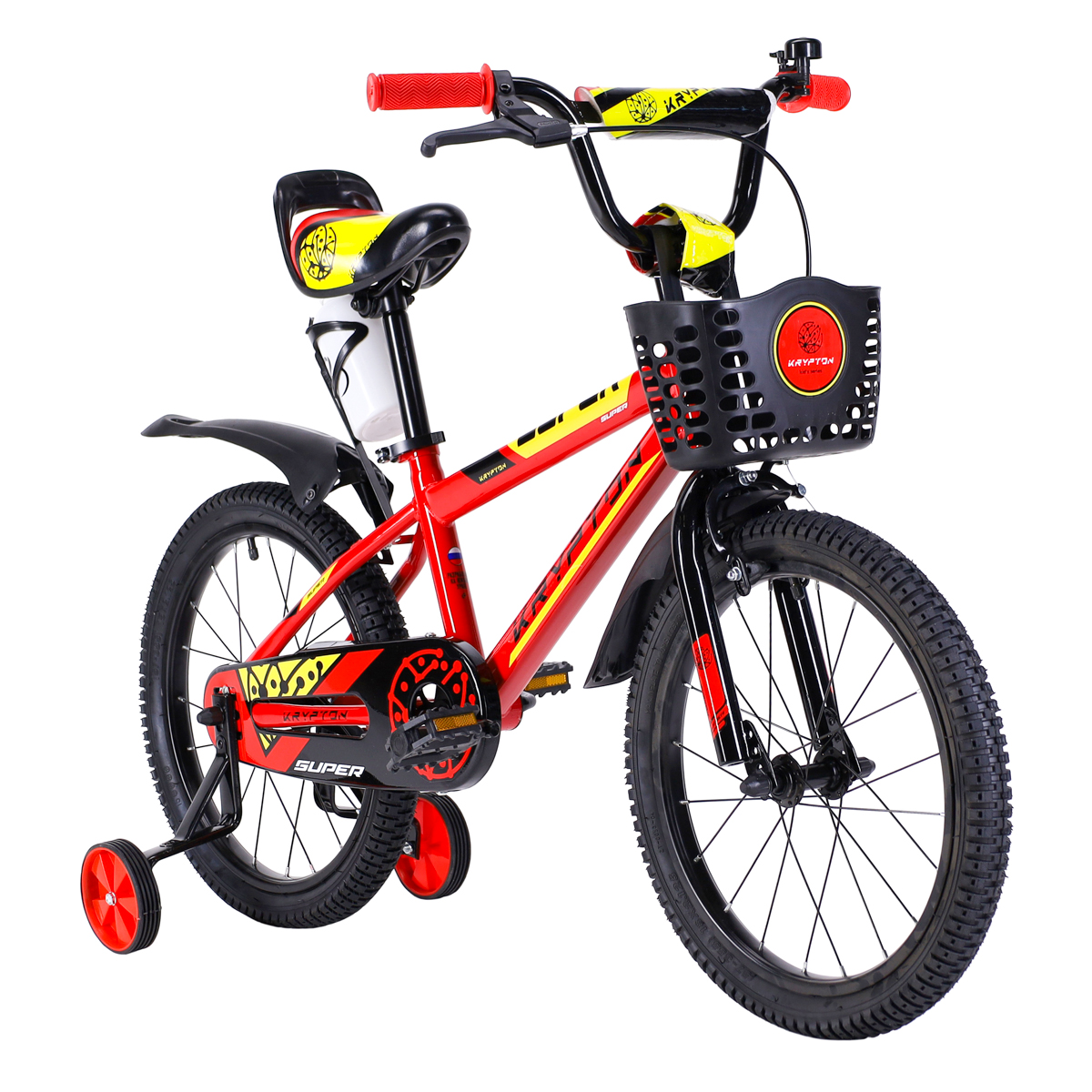 Велосипед 18" Krypton Super KS01RY18 красный жёлтый