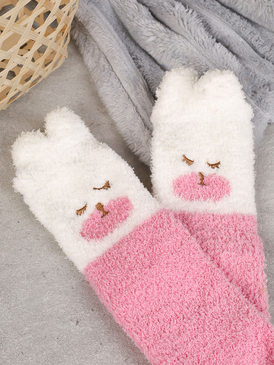 Носки женские флисовые р. 35-40 Лапки новогодний №5 / MNZ-16/5 /уп 12 /700654