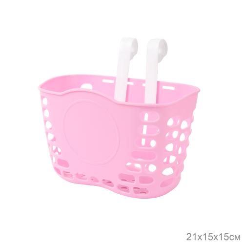 Корзина для детского велосипеда пластиковая розовая. / 1DVMI-7 / уп  100 /