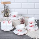 Блюдце квадратное / GRAY-FXB220/12 (6755) /уп 8/ Орхидея на ветке ШТУЧНО 