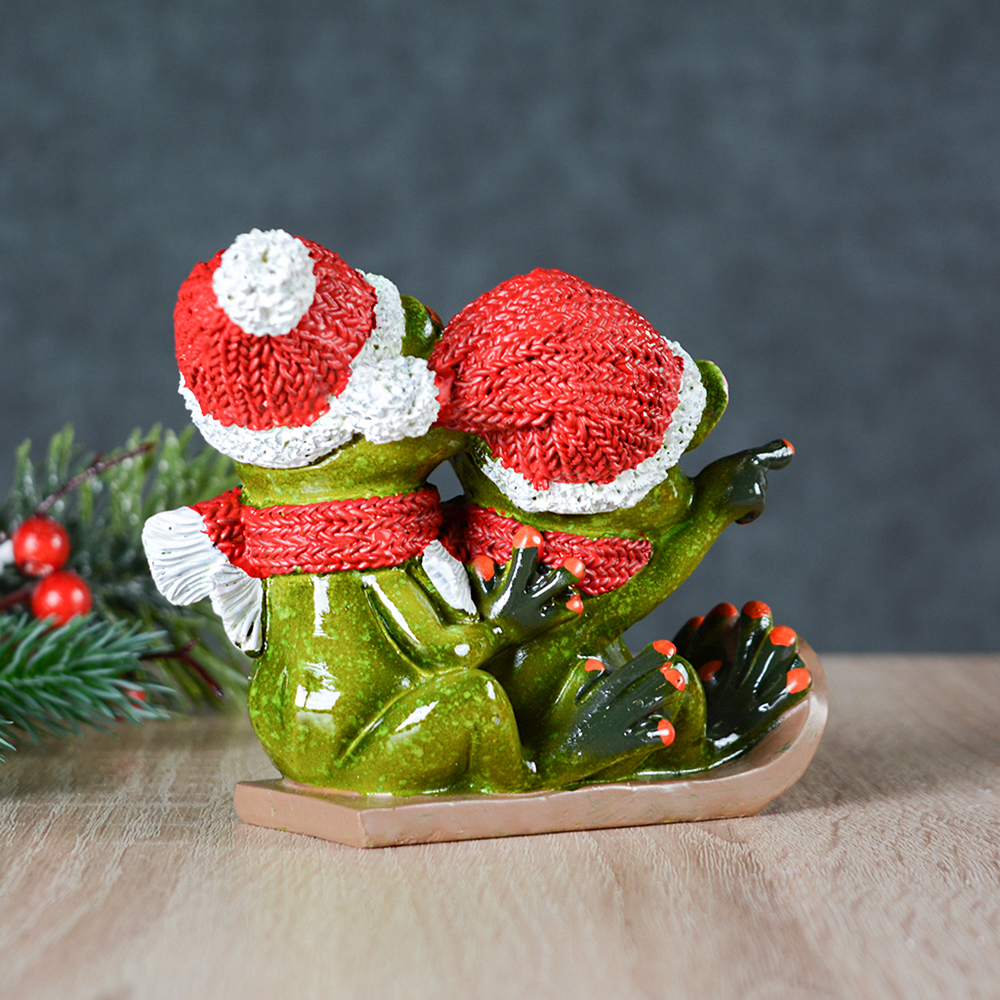 Фигурка Лягушка 10 см / YX39004R /уп 24/новый год