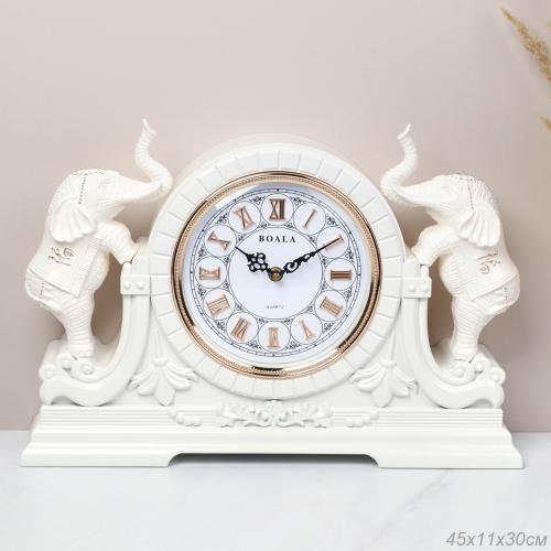 Часы настольные 45х30 см / T2828-2/2 /уп 4/белые