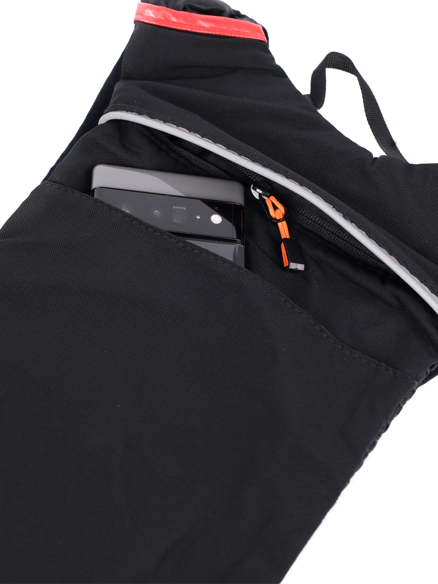 Рюкзак с диспенсером спортивный COMIRON PATAGONIA отсек для воды на молнии, карман для бутылки. Гидратор. Черный-красный /уп 30/