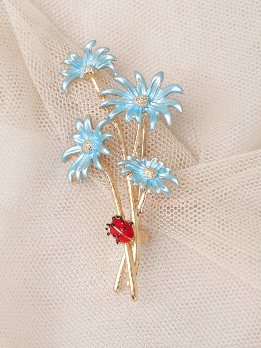 Брошь Ромашки / 1598-4 /уп 24/